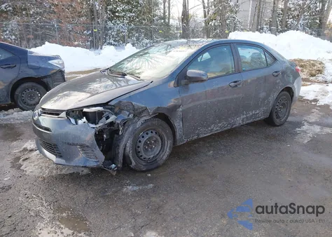 2016 Toyota Corolla Le z USA, uszkodzony, nr VIN 2T1BURHE0GC741461